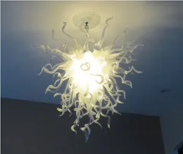 Lampy Romantyczne Kryształowe Żyrandole Lekkie Centralne Dla Domu Wedding Decor Style Ręcznie Dmuchany Szkło LED Żyrandol