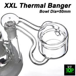 50mm XXL Kuvars Termal P Banger Tırnak 10mm 14mm 18mm Kuvars Termal Banger Çivi Cam Su Boruları için Dab Yağ Rigs Cam Bongs