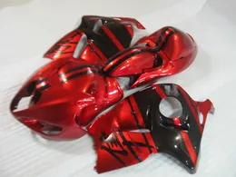 スズキGSXR1300用トップ販売フェアリングキット96 97 98 99 00 01-07ワインブラックフェアリングセットGSXR1300 1996-2007 OT26