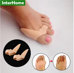 Quente! 1 par = 2 pcs New Foot Care Ferramenta Cuidados Com Os Pés Hálux Valgo Especial Polegar Bicicular Ortopédico Suspensórios para Corrigir Silicone Toe Diariamente Grande Osso