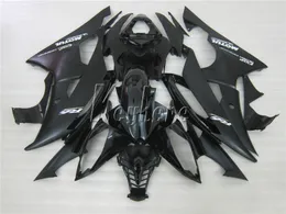 Injektionsform Plastfeor för Yamaha YZF R6 08 09 10 11 12-15 Matt Black Fairing Kit YZFR6 2008-2015 YT04