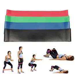 4 Storlek/set Natural Latex Elastic Loop Resistance Bands Gym Strength Leg Training Fitness Yoga Equipment träningslingbälte