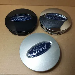 For Ford Edge Explorer Wheel Hub Center Cap Wheel Case Covers Emblem 66mm Electroplate/Silver/Black 4PCS/SET