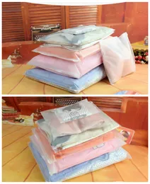 wholesale PE plastic high quality clothing packing bag Multiple size cloth storage zipper clear allowed customeize