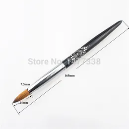 Wholesale- Factory Direct,Size 16,100% Kolinsky Acrylic Nail,Metal Handle Nail Brush,Hot Sale!