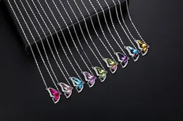 Vendita calda Gioielli nuova moda diamante pieno di cristallo ali di farfalla collana catena catena WFN075 (con catena) ordine della miscela 20 pezzi molto