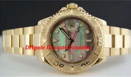 Роскошные часы высокое качество Стальной браслет 18kt золото мужская перламутр 16628 40 мм автоматические механические мужские часы Наручные часы