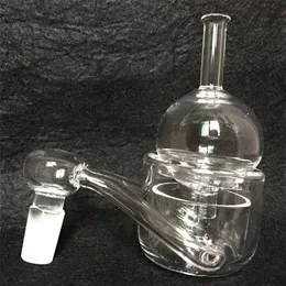 Factory Price!! 1Set 50MM XXXXL Quartz Thermal Banger+Bubble Carb cap Big Bowl Double Tube Quartz Thermal