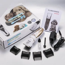 Pet Dog Włosy Trymer Zwierząt Grooming Clippers Kot Cutters Elektryczne Niski Hałas Zwierząt Pet Dog Kot Włosy Razor Grooming Clipper Golarka Trymer