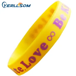 200PCS/Lot Customized Screen printing 1 color Personalized Centense Rubber Wristbands For Events Y061502