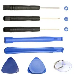 100PCS 9In1 8 i 1 Reparation Pry Kit Öppningsverktyg med 5 poäng Star Pentale Torx Skruvmejsel för iPhone 8 7 6 Samsung