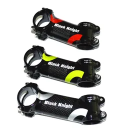 Black knight aluminum alloy and carbon road bicycle stem mtb bike part 31.8 * 60/70/80/90/100/110/120mm angle 6 and 17 degrees