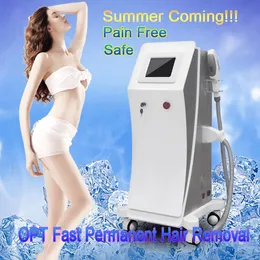 2017 Vertical Opt IPL Machine Painfree Permanent IPL Hårborttagning Radio IPL Skinbehandling Pigment Acne Terapi Beauty Equipment CE