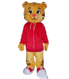 2017 Factory made Cute Daniel the Tiger Red Jacket Cartoon Character Mascot Costume Fancy Dress