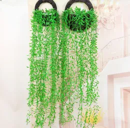 6 sztuk Wiszące Sztuczne Zielona Wiklinowa Wierzba Wall Ivy Garland Winorośl Greenery Wedding Home Office Bar Dekoracyjne