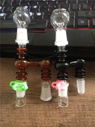 14mm 18mm Mężczyzna / Kobieta Reclaimer 90 Stopni Szklany Adapter Do Bongs Wody Rury Szkła Bubbler Rig Oil Dab Przyjdź Keck Clip Glass