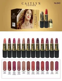 2017 Frete Grátis 12 Pcs New Caitlyn Jenner Impermeável Matte Batom