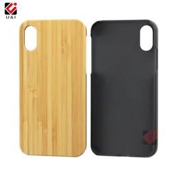 2021 Натуральный бамбук деревянный ПК пользовательских логотипов телефонных чехловки удара доказательство для iPhone 6 7 8 Plus 11 12 Pro X XS XR MAX