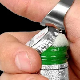Finger Ring Bottle Opener Rostfritt Stål Ölöppnare 4 Färger Ringöppnare Svart Silver Röd Guld