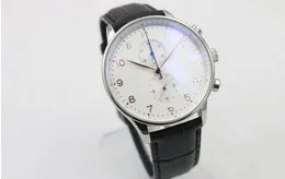 # 1 Gorący Sprzedam Rabat Luxury White Dial Ognisko Ogólnopolski Zegarek Męskie Złoty Wskaźnik Zegarek Zegarek Zegarek Ze Stali Nierdzewnej Zegarki