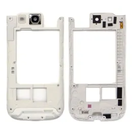 OEM Svart Vit för Samsung Galaxy S3 I9300 Middle Back Frame Chassis Plate Bezel Back Housing Byte Gratis DHL