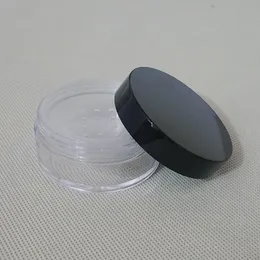 Okrągła podstawa Clear Ps Cream Jar Loose Proszek Butelka Z Siatki Puff Cake Słoik Nail Art Box Próbki Słoik zbiornikowy Słoik F2017289