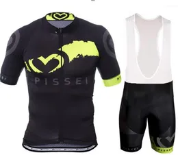 Pissei Mens Ropa Ciclismo Cycling Jersey Set MTB Bike Clothing Bicycle Clothes 2024 Cycling Uniform Jerseys 2XS-3XL