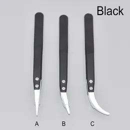 Heat Resistant Stainless Steel Ceramic Tweezers Pointed Tip For Coils Wholesale 100pcs/lot