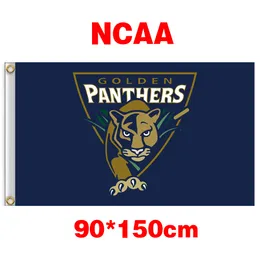 Ncaa Fiu Panthersチームポリエステル国旗3F * 5ft（150cm * 90cm）フラグバナー装飾飛行ホームガーデン屋外ギフト