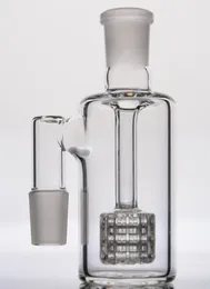 Andra rökningstillbehör Birdcage Ash Catcher 14mm 18mm 90 grader tjock ashcatcher percolator 18mm glas aska catcher gratis frakt