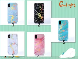 Partihandel Marmor Chrome Case för iPhone 7 Case Silicone Luxury Marble Cover för iPhone X 7plus 6s 6 Plus 8 TPU Telefonväska