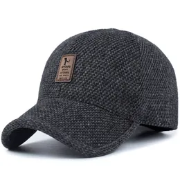 2017 New Fashion Winter Męska czapka z daszkiem z nauszkowym Ciepła bawełniana Snapback Kapelusze Gorras Hip Hop Caps dla mężczyzn
