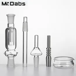 Néctar colecionar dicas de tubo de vidro Acessórios para fumantes com titânio/aço inoxidável e quartzo ou ponta de vidro 14 mm 19 mm Bongos puros