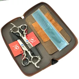 6.0inch Meisha Dragon Handle Barber Saxar Professionell Frisör Saxar Kit Hårskärning Tunna Shears JP440C, HA0280