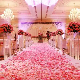 1000pcs Moda Atayi Polyester Çiçekler Romantik Düğün Süslemeleri İpek Gül Yaprakları Konfeti Yeni Gelecek Renkli2941