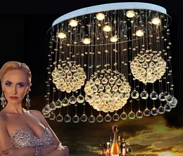 Modern LED Ceiling Lights For Living Room Art Crystal Celling Lamps Rectangular Oval Dining Room Bedroom Lighs Fixture Lanterns LLFA