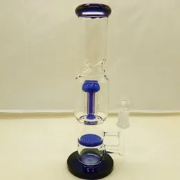 Glass bongs 13 inches factory direct ARM tree and honeycomb filters available in three colors Men joint 18.8 mm