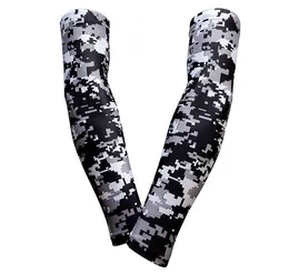 black camo Compression Elbow Arm Sleeves baseball sleeve Bike Golf live and die Arm Sleeve Cover Warmers UV Sun Protection sleeve