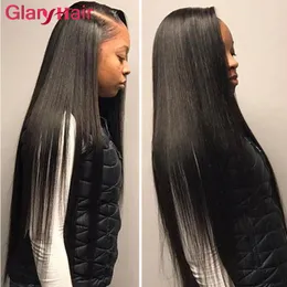 Wholesale Glary Mink Brazilian Straight Hair Weaves Peruvian Malaysian Indian Cambodian Human Hair Bundles Remy Hair Extensions Double Wefts
