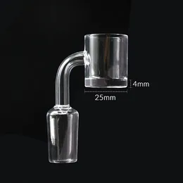 Volcanee 4mm bottom Quartz Banger 25mm OD flat top Smoking Accessories Female Male 10mm 14mm 18mm bucket Domeless Nail oil rig thick