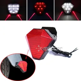 1pcs Universal Fit 12V Motorcycle Motorbike LED Laser Light Lamp Indicators Red Laser Light Warning Stop Brake Light 0589