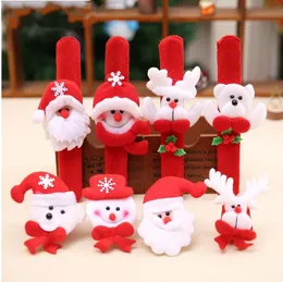 Decorazioni natalizie Cerchio di carezze natalizie Regalo per bambini di Natale Babbo Natale Pupazzo di neve Cervi Giocattoli per feste di Capodanno