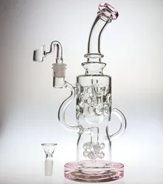 11.5 "Torus Glass Bong Recykling Glass Bongs Platformy Oil Szklane Bongs Solidne Palenie Rury Wodnej Złącze 14.4mm