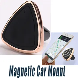 Magnetic Car Mount Universal Air Vent Car Phone Holder for iPhone 6 6s One Step Mounting Reinforced Magnet with retail box