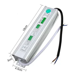 Dc12v أو 24 فولت 60 واط ip67 للماء led التيار الكهربائي ac100-260v إلى dc 12 فولت أو 24 فولت الناتج الصمام سائق التبديل محول إضاءة خارجية