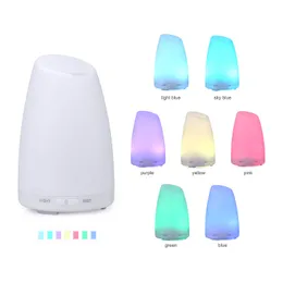 LED Changing Lights 100ML Ultrasonic Aroma Essential Oil Diffuser Cool Mist Humidifier with 7 Colors Waterless Auto Shut-off for Home