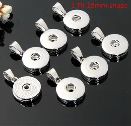 Hot Sale DIY Snaps Knapp Hängsmycke Halsband Smycken Tillbehör Passa 12mm 18mm Snaps Charm