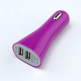 Dual Port USB 2 Port Car Charger Cigarette 3.1A Auto Power Adapter for iphone 4 5 6 Samsung s3 s4 note 2 3 s5 100pcs/lot