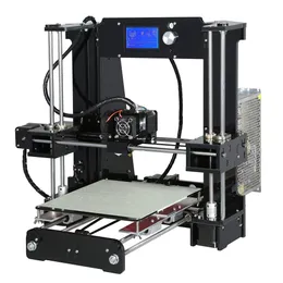 Freeshipping Easy Assemble Anet A6&A8 3d Printer Big Size High Precision Reprap Prusa i3 DIY 3D Printing Machine+ Hotbed+Filament+SD Card+LC