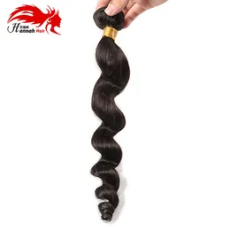 Brasilianska lös våg Virgin Hair 3 buntar Obehandlat Remy Hair Extensions Skönhet Grace Brazilian Loose Wave